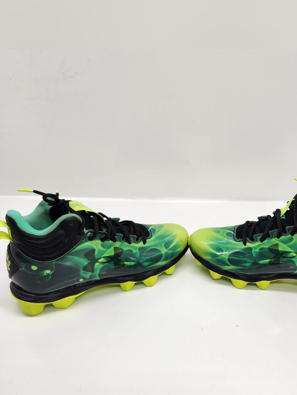 Under Armour Spotlight Franchise RM GS Slime Junior Football Cleats Sz 6Y Sports